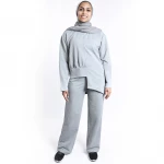RB Women's High Low Set , Medium, Light Grey - RB