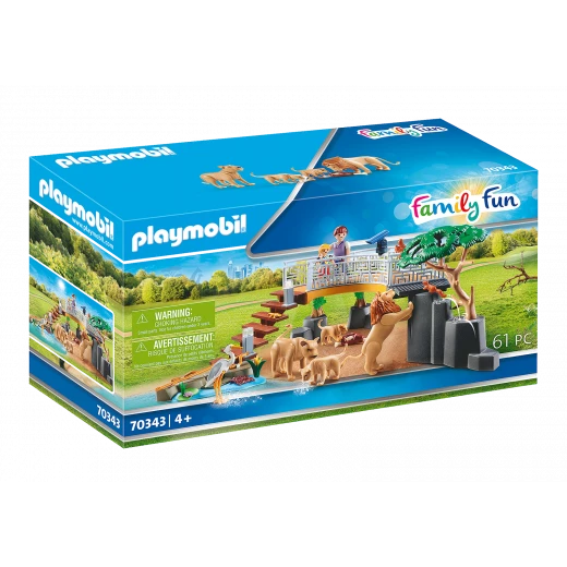 Playmobil - Family Fun Outdoor Lion Enclosure Playmobil - Family Fun Outdoor Lion Enclosure