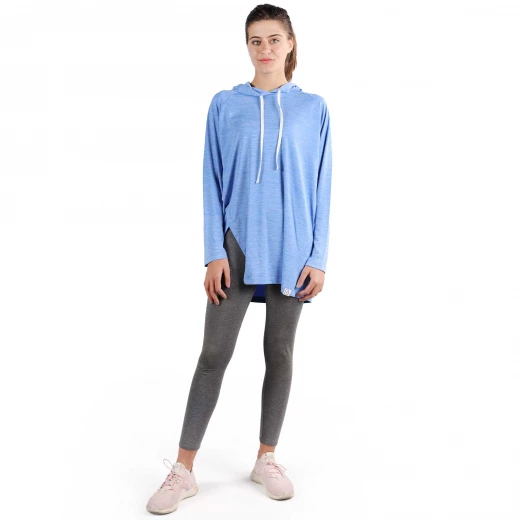 RB Women's Squat Hoodie , Free Size, Blue RB Women's Squat Hoodie , Free Size, Blue