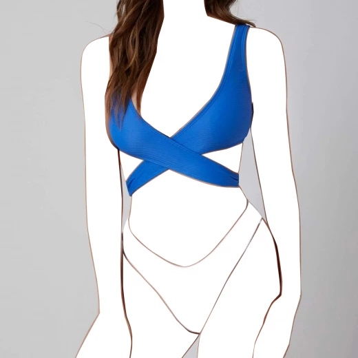 حمالة الصدر من مايوه البيكيني بتصميم ملفوف من الكتف , مقاس صغير جدا حمالة الصدر من مايوه البيكيني بتصميم ملفوف من الكتف , مقاس صغير جدا