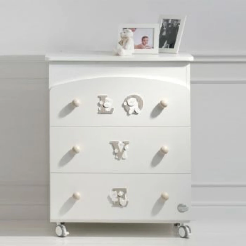 Baby Expert Bath Basin Baby Love - White/Dove-Grey - بيبي إكسبرت