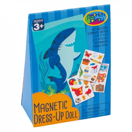Stephen Joseph Magnetic Dress Up Doll Shark Stephen Joseph Magnetic Dress Up Doll Shark