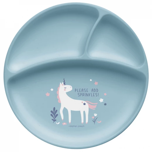 Stephen Joseph Silicone Baby Plate Unicorn Stephen Joseph Silicone Baby Plate Unicorn
