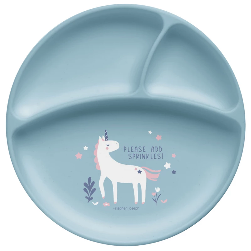 Stephen Joseph Silicone Baby Plate Unicorn - Stephen Joseph