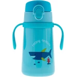 زجاجة ماء ذات جدار حراري ستينلس ستيل مع مقبض بتصميم القرش من ستيفن جوزيف - ستيفن جوزيف