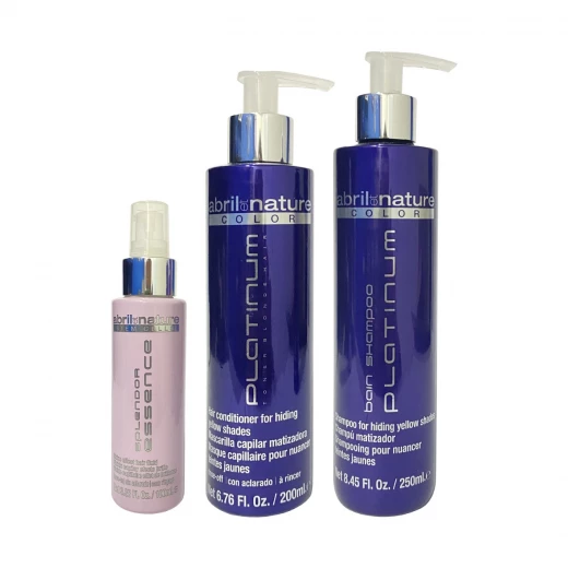 مجموعة أبريل ناتشورالز لعناية البلاتين الشعر (شامبو أكسجين كول 200 مل + قناع حريري 200 مل + سبليندر 100 مل ) مجموعة أبريل ناتشورالز لعناية البلاتين الشعر (شامبو أكسجين كول 200 مل + قناع حريري 200 مل + سبليندر 100 مل )