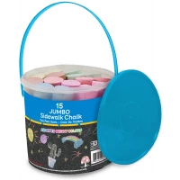 Bazic Jumbo Color Tizas (15/cubo)