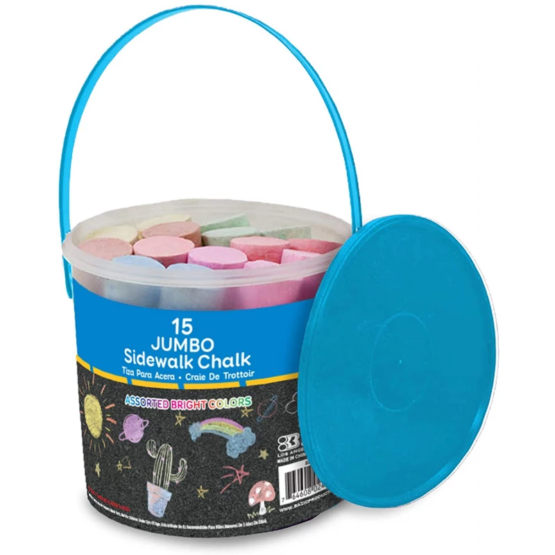 Bazic Jumbo Color Tizas (15/cubo) - Bazic