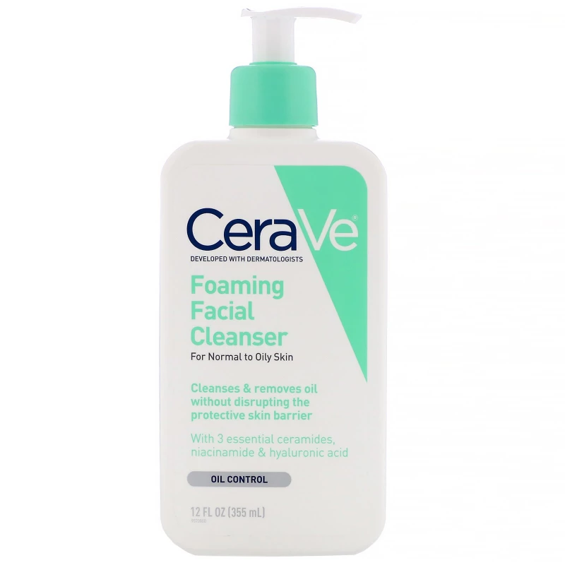 CeraVe Foaming Facial Cleanser for Normal to Oily Skin (355 ml) - CeraVe