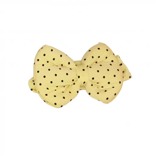Baby Turban Headband, Yellow Dotted Baby Turban Headband, Yellow Dotted