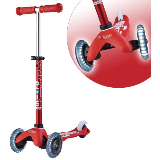 Mini Micro Classic Led Scooter, Rot - Micro - Image 3
