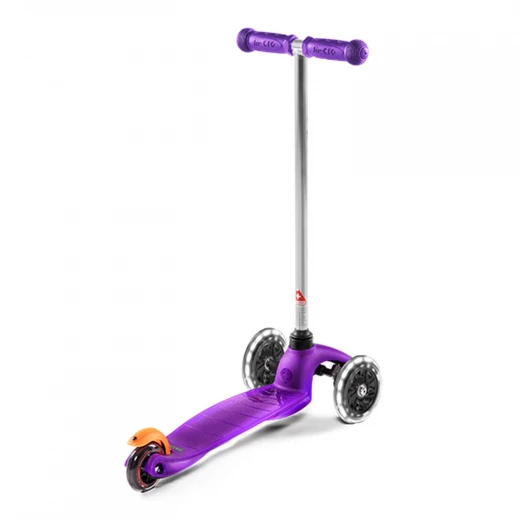 Mini Micro Classic Led Scooter, Purple - Micro - Image 2