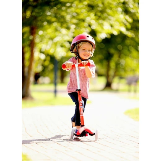 Mini Micro Deluxe LED Scooter, Pink - Micro - Image 3