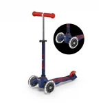 Mini Micro Deluxe LED Scooter, Navy Blue - Micro