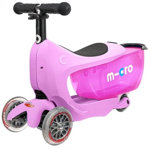 Mini Micro 2Go Kickboard Deluxe Plus, Pink - Micro - Image 2