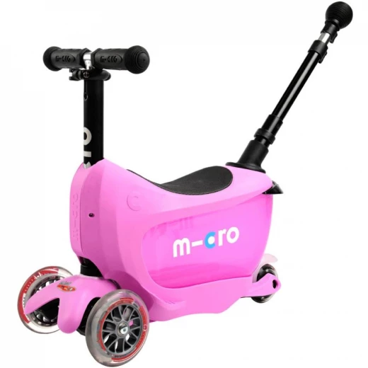 Mini Micro 2Go Kickboard Deluxe Plus, Pink - Micro - Image 5
