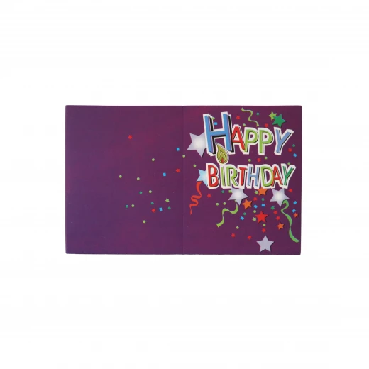 Happy Birthday Invitation Cards with Purple Colored Design , 10 Cards Happy Birthday Invitation Cards with Purple Colored Design , 10 Cards