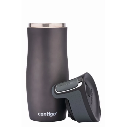 Contigo Autoseal West Loop Vacuum Insulated Stainless Steel Travel Mug 470 ml, Gunmetal - Contigo - Image 2