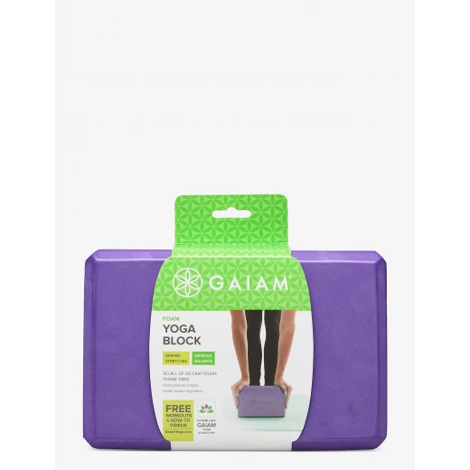 Gaiam Yoga Block Purple Gaiam Yoga Block Purple