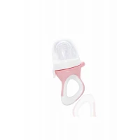 Babyjem silicone tipped fruit vegetable feed ring pink
