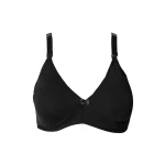 NBB Cotton Breastfeeding Bra Black, 95 - إن بي بي لانجيري