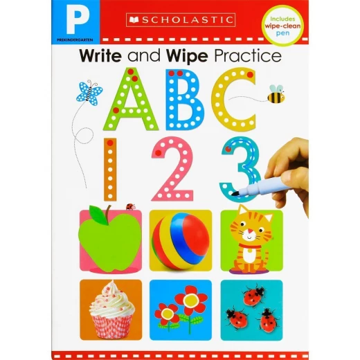 سكولاستيك ABC كتاب 123 اكتب وامسح الكتاب القابل للطي: المتعلمين الأوائل للمدرسة (اكتب وامسح) سكولاستيك كتاب سكولاستيك ABC كتاب 123 اكتب وامسح الكتاب القابل للطي: المتعلمين الأوائل للمدرسة (اكتب وامسح) سكولاستيك كتاب