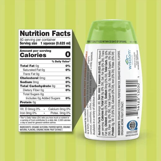 Sweetleaf Organic Monk Fruit Liquid Unflavored, 50 ml - SweetLeaf - Image 6