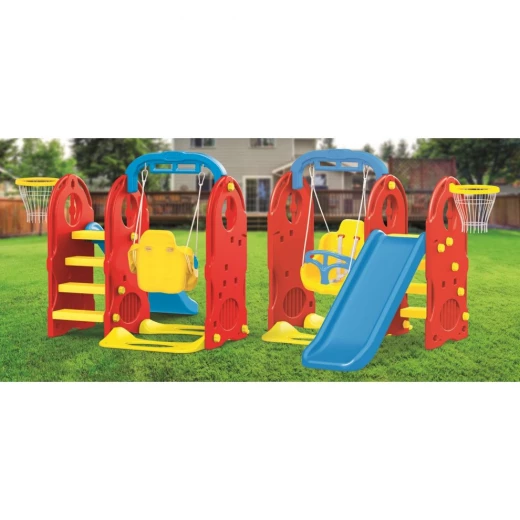 Dolu Activities Center With Tobogan Legan And Basket 4 In 1 - Dolu - Image 3