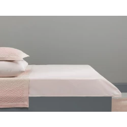 شرشف غطاء للسرير من مدام كوكو بلون البينك الخفيف