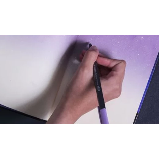دفتر رسم صغير من مفكرة جالاكسي (بنفسجي) - 16.5 * 11.5 سم - مفكرة - Image 2