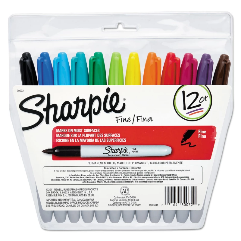 Sharpie Permanent Marker 12 PCS - Sharpie