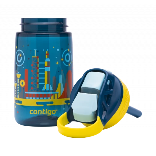 Contigo Autoseal Kids Gizmo Flip 420 ml, Nautical Blue With Space - Contigo - Image 5