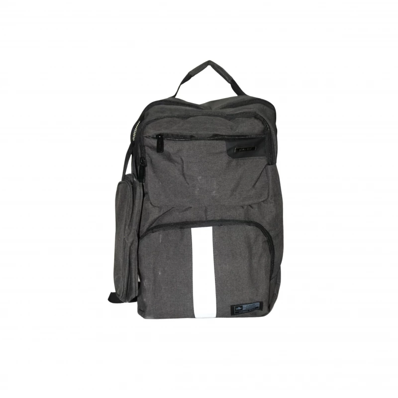 Glossy Bird School Bag with Pencil Case, Dark Gray, 45 cm - جلوسي بيرد
