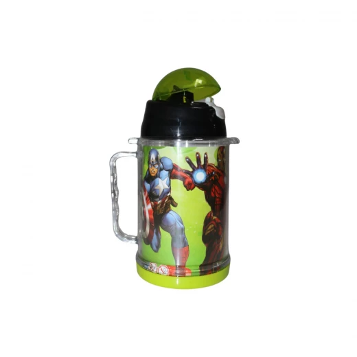 America Captain Straw Water Bottle, 600ml America Captain Straw Water Bottle, 600ml