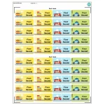 Tob3a Book Labels, Vehicles - طبعة