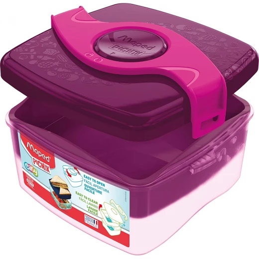 Maped Picnik Lunch Box, Purple, 1.4 L Maped Picnik Lunch Box, Purple, 1.4 L