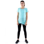 RB Women's Crossover T-Shirt, Medium,  Light Aquamarine - RB