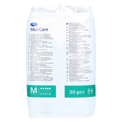 Hartmann Molicare Slip Extra Size M. pack of 30 - Hartmann - Image 2