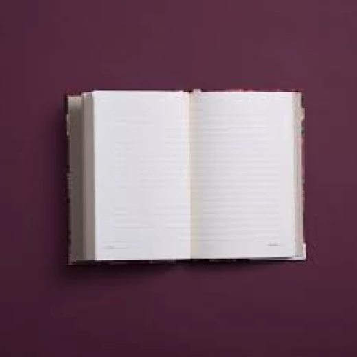 دفتر تصميم ورد و قلوب بغلاف مقوى مقاس A6 - مفكرة - Image 3