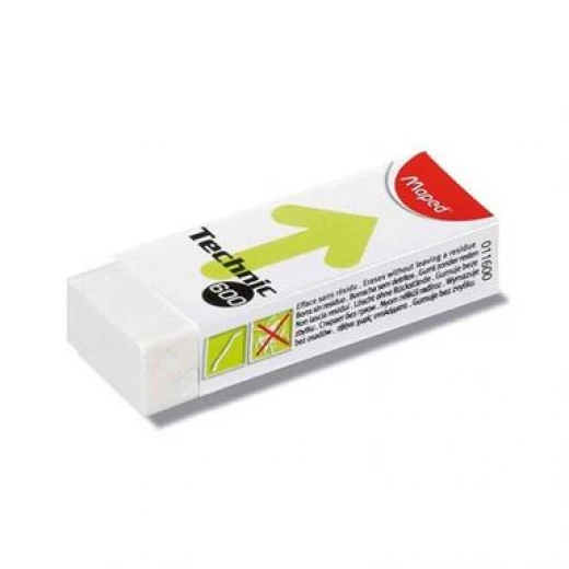 Maped Technic Eraser, White Color, 4 Pieces - Maped - Image 2
