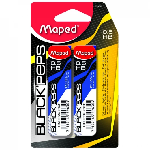 Maped Lead 0.5mm Lead Case, 2 Pcs Maped Lead 0.5mm Lead Case, 2 Pcs