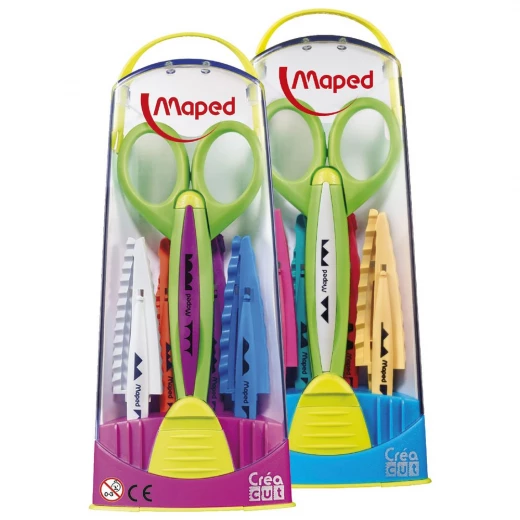 Maped Craft Scissors 5 Piece , Assorted Colors Maped Craft Scissors 5 Piece , Assorted Colors