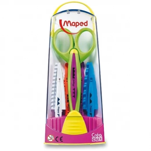 Maped Craft Scissors 5 Piece , Assorted Colors - Maped - Image 4