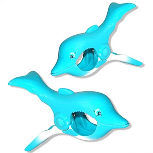 O2COOL Boca Clips Beach Towel Holders - Dolphin O2COOL Boca Clips Beach Towel Holders - Dolphin