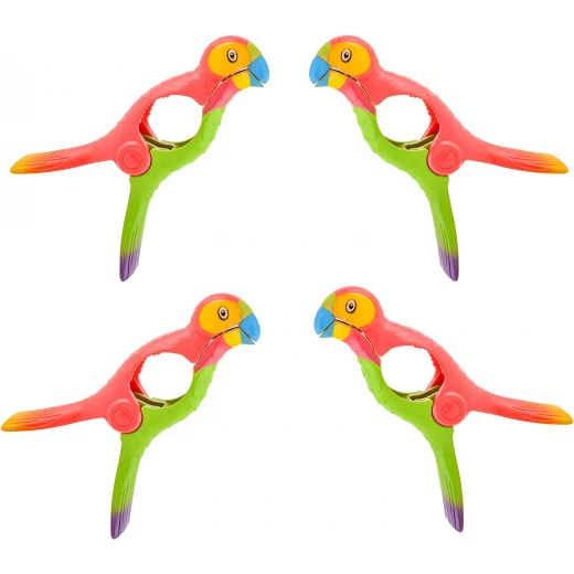 O2COOL Boca Clips Beach Towel Holders - Parrot - O2Cool - Image 4