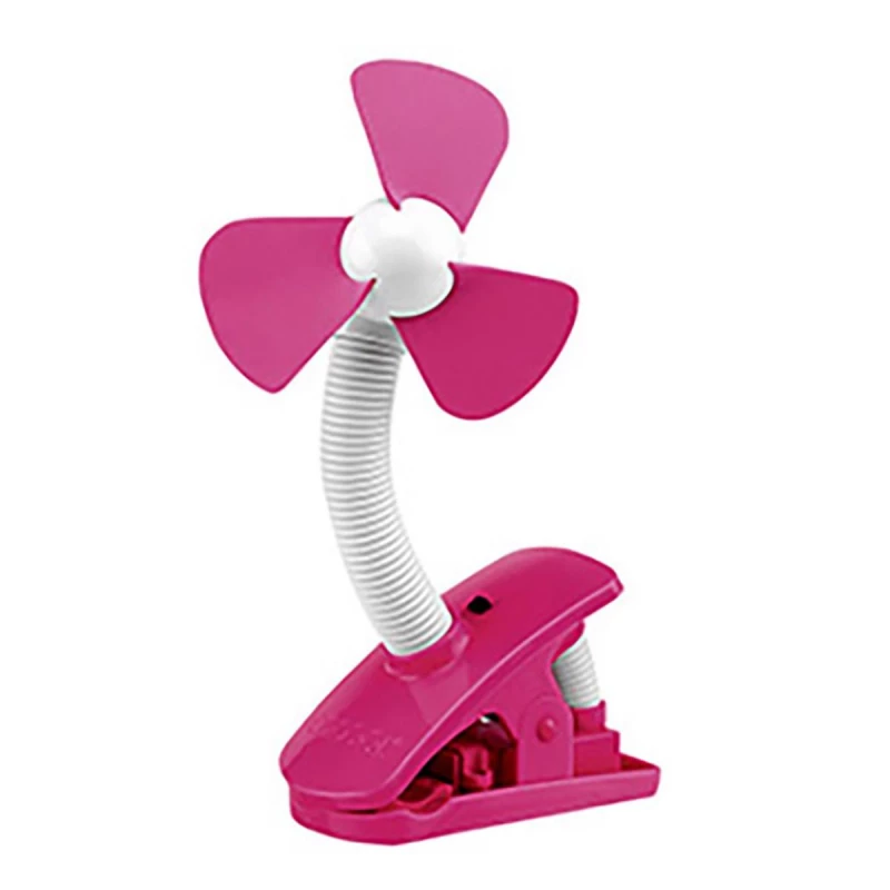 O2COOL 4 Inch Battery Clip Fan Pink - O2Cool