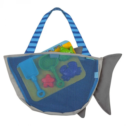 Stephen Joseph Beach Totes with Sand Toy Play Set, Shark - Stephen Joseph - Image 2