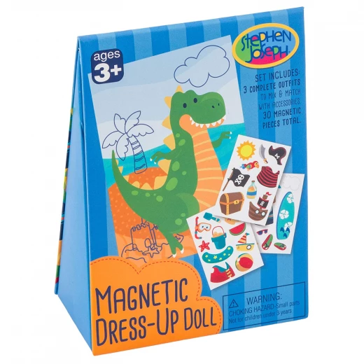 Stephen Joseph Magnetic Dress Up Doll Dino Stephen Joseph Magnetic Dress Up Doll Dino