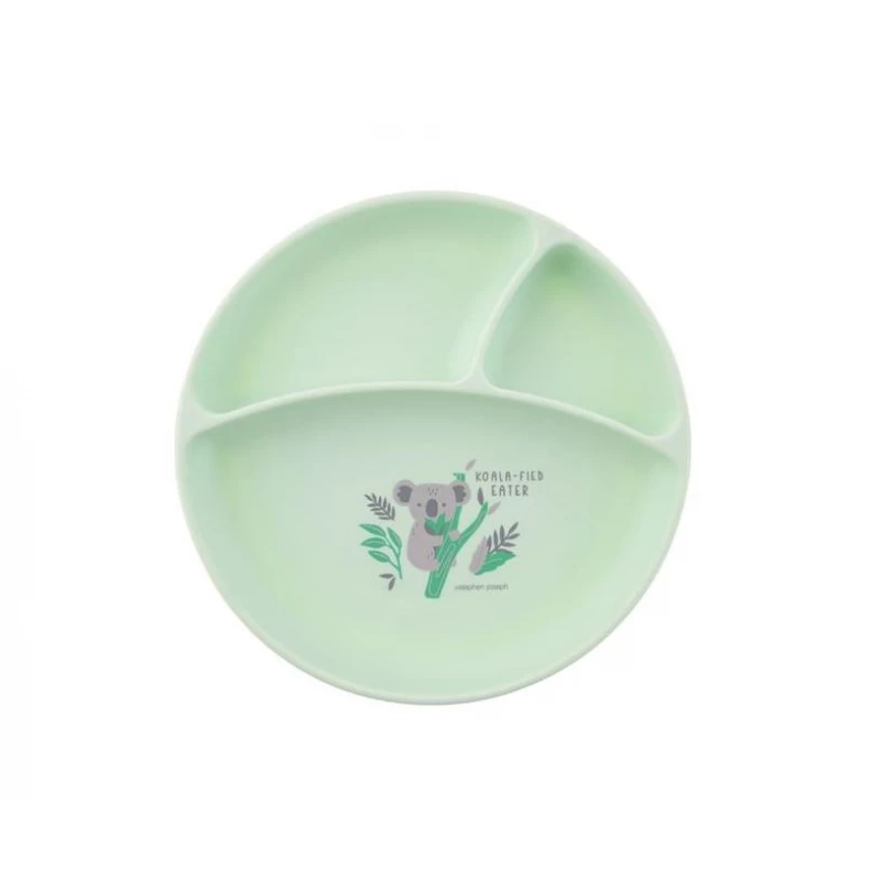 Stephen Joseph Silicone Baby Plate Zoo - Stephen Joseph