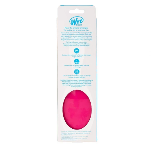 Wet Brush Original Detangler For Thick Hair, Punchy Pink - Wet Brush - Image 4